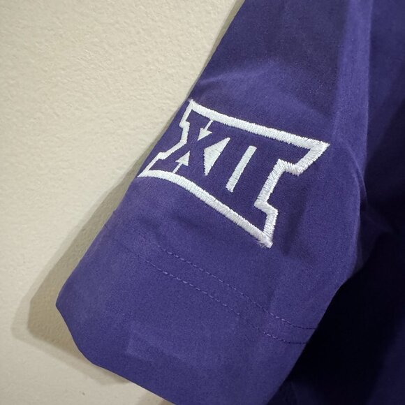 Nike TCU Horned Frogs Football Team Issued On-Field Coach Jacket Mens L NEW - Picture 3 of 9